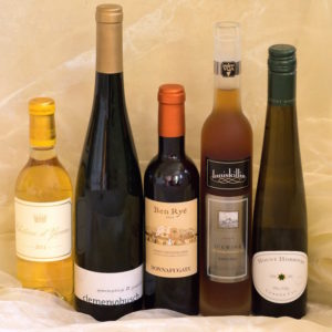 Dessert Wines (Sweet Wines) - Group of bottles