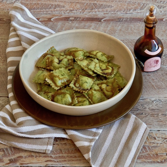 Cheese Ravioli with Balsamic Vinegar & Brown Butter