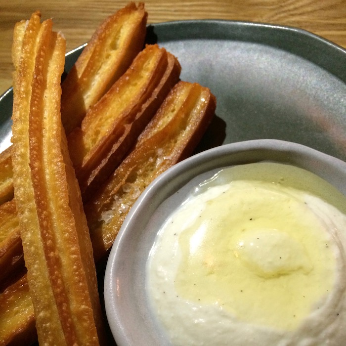 Best Cheese Dishes - goats cheese churros - Nomad