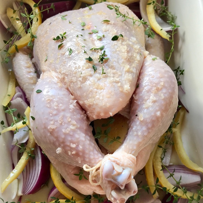 Eugowra Game Birds - Roast Chicken with Preserved Lemon, uncooked