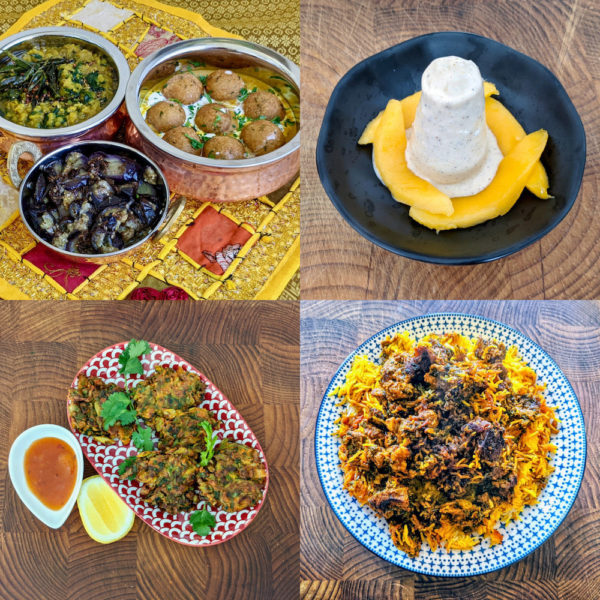 Online Indian Cooking Class Inspired by Ajoy Joshi Menus 1 & 2 - Recipes+Videos