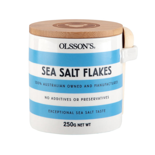 Olsson's Salt Flakes - Stoneware Crock (250g)