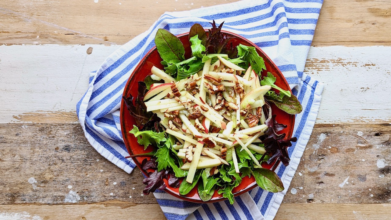 Apple & Pecan Salad using Parisi fresh produce