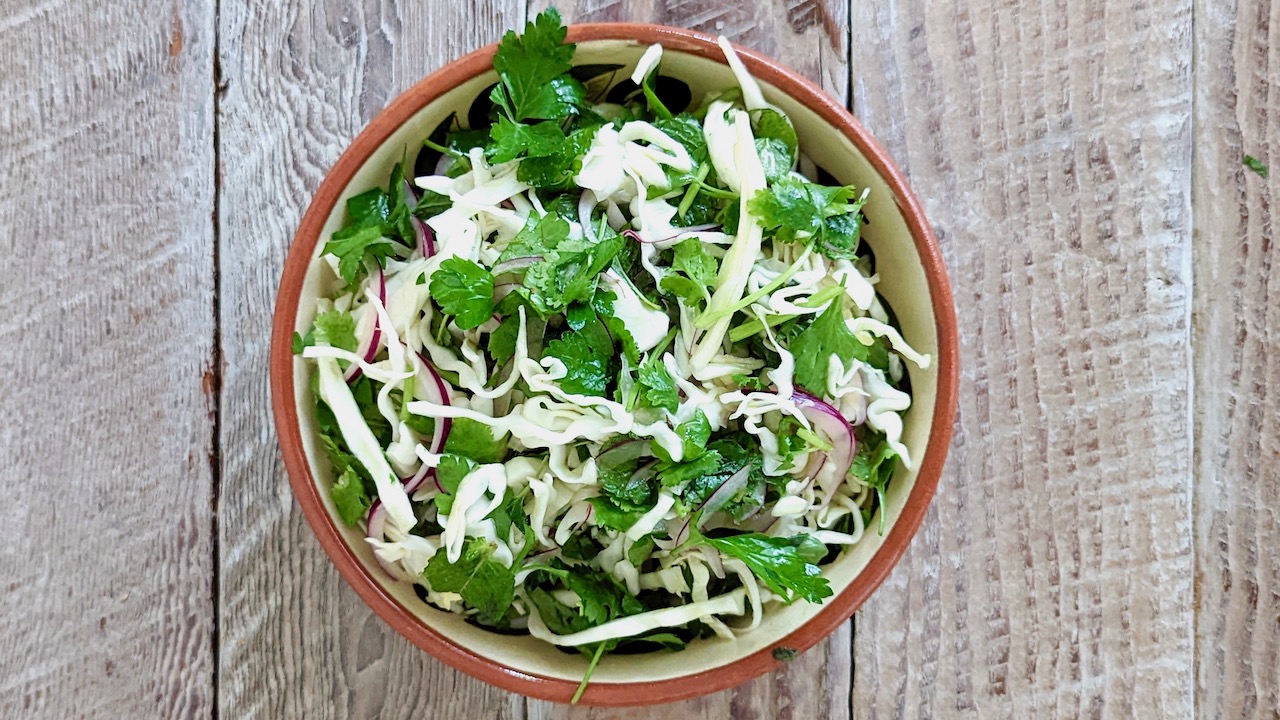 Cabbage Salad - using Windy Hills Farm herbs