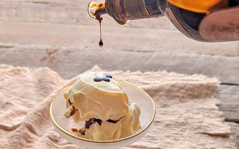 Vanilla Ice Cream with Balsamic Vinegar