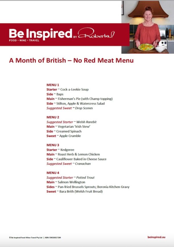 zMonth of British (No Red Meat)