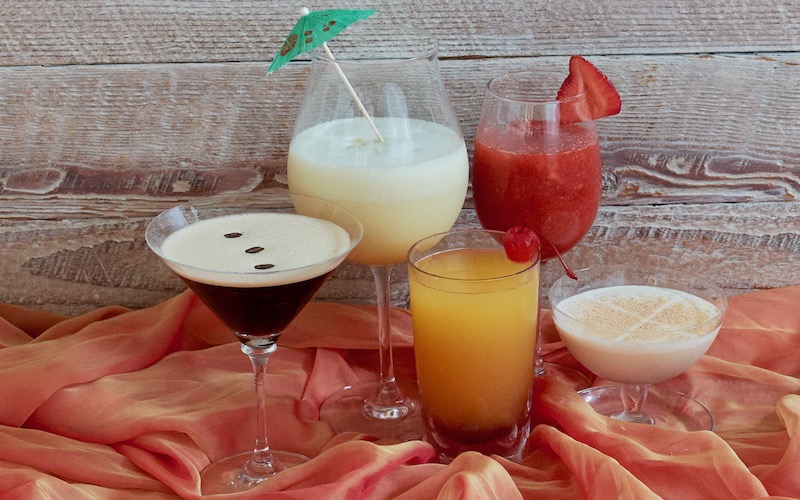 Best Dessert Cocktails: Espresso Martini, Pina Colada, Tequila Sunrise, Berry Daquiri, Brandy Alexander