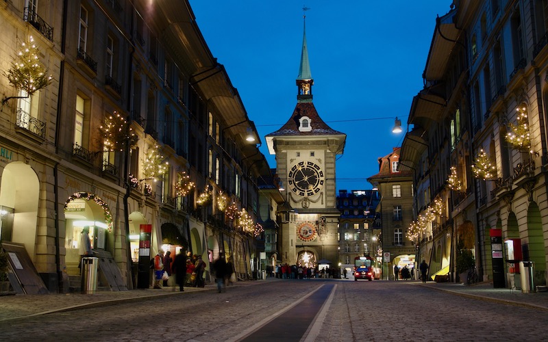 Kramgasse & clock tower Bern (city)