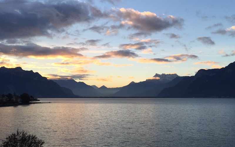 Sunset Over Lake Geneva - Best Food & Views in Switzerland