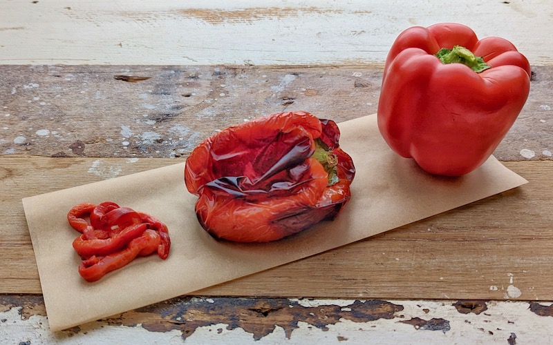 How To Roast A Capsicum (Red Pepper)