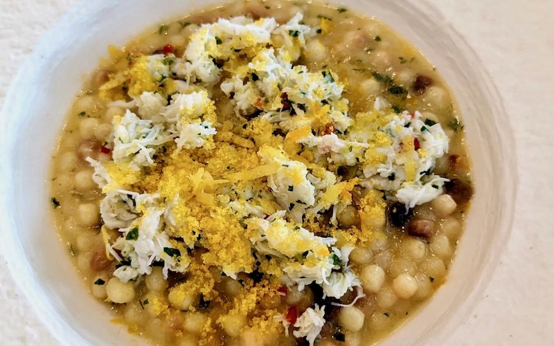 Best Dishes in Sydney 2023 - Pilu at Freshwater - Fregola, Crab, Bottarga