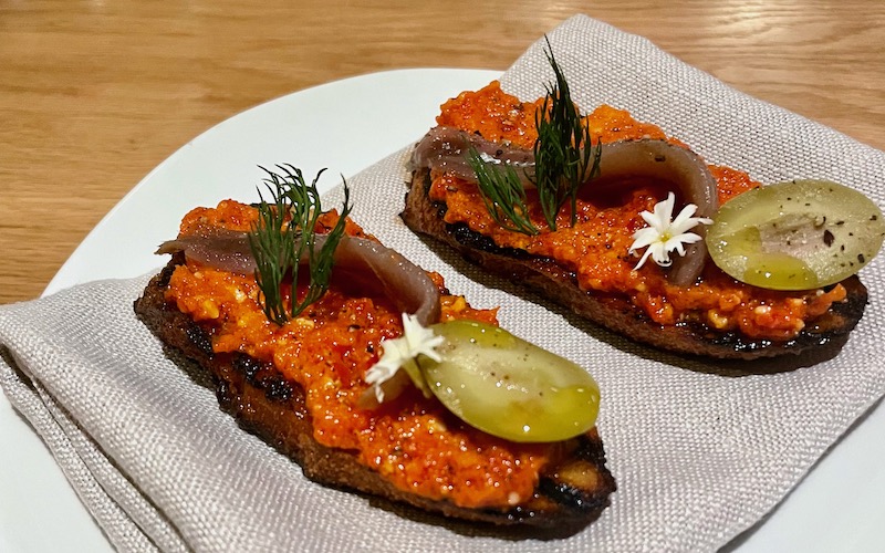 Best Dishes in Sydney 2023-2024 - Boronia Kitchen - Smoked Anchovies & Tomato Pesto