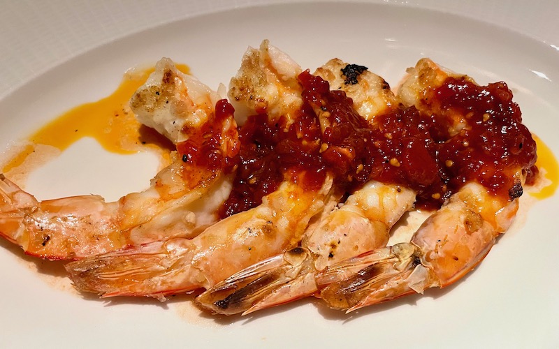 Best Dishes in Sydney 2023-2024 - Margaret - Spencer Gulf King Prawns with Roast Pepper Salsa