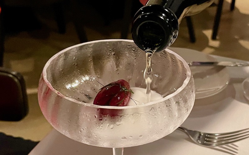 Best Desserts From Around The World 2024 - Cassis Sorbet with Sparkling Wine Palate Cleanser (Chateau Salavaux)