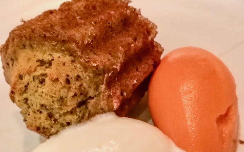 Best Dishes From Around The World 2017 - Orange & Black pepper Cake w Carrot - Flat Three, London