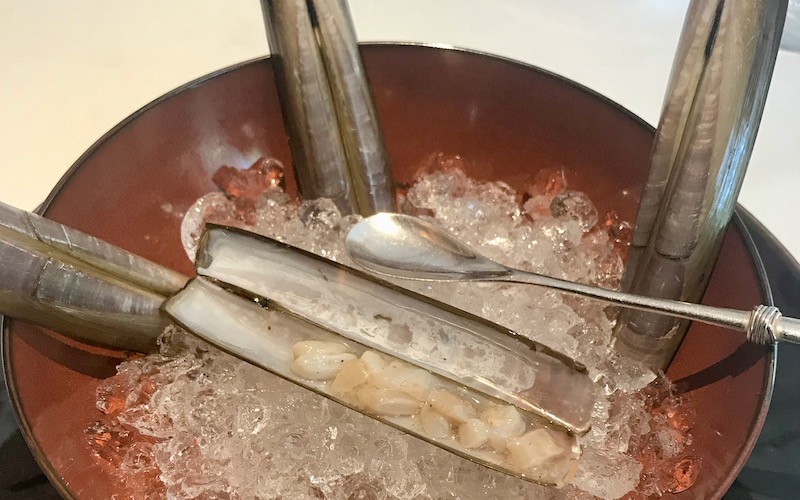 Best Dishes From Around The World 2019 - Razor Clams - Apicius (Paris)