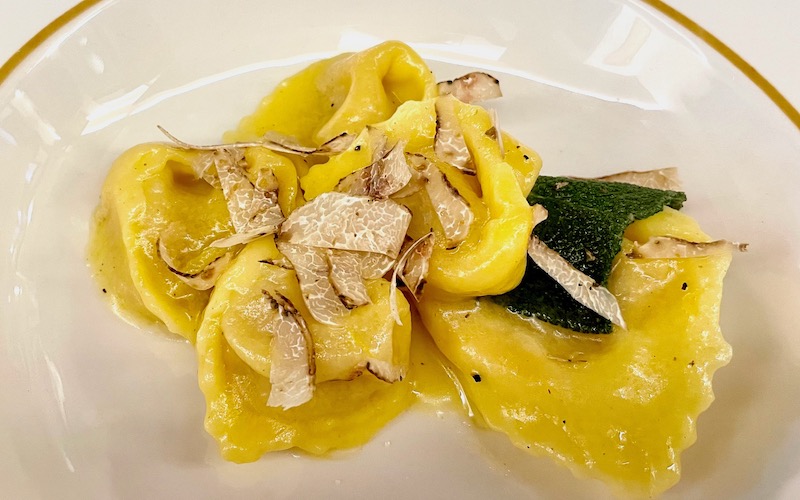 Best Dishes From Around The World 2024 - Pumpkin cappelletti (or tagliatelle) with white truffles & sage (Trattoria da Noemi) - dish of year