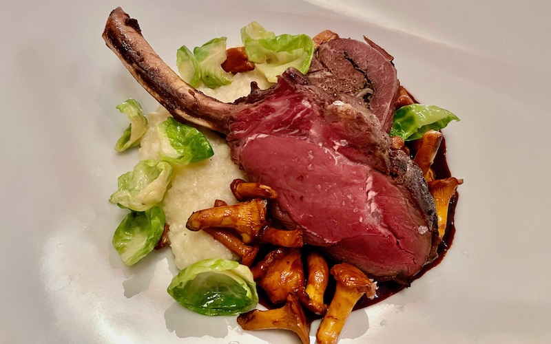 Best Dishes From Around The World 2024 - Wild boar with Chanterelles white polenta and Brussels sprouts (Haberbüni)