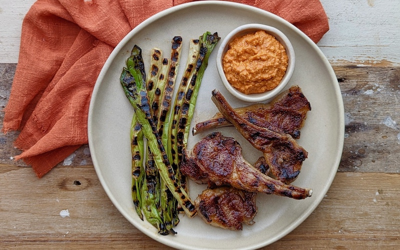 Sherry and Food Pairing - Lamb Cutlets with Romesco