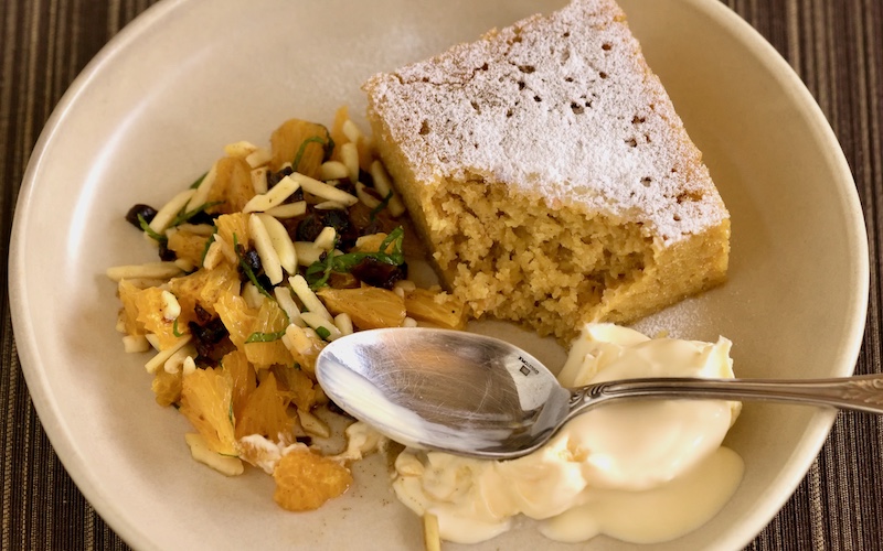 Sherry and Food Pairing - Orange, Almond, Yoghurt Cake w Orange and Date Salad