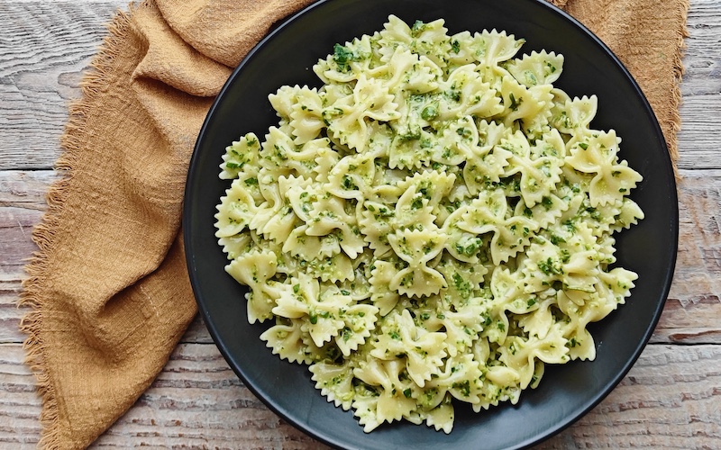 Purslane Pesto & Farfalle