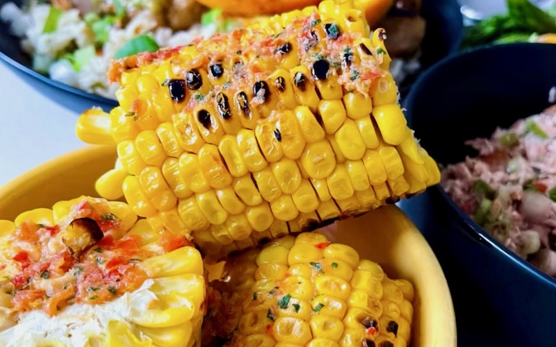 Grilled Corn with Ajilimójili Butter (credit Belinda Jo)