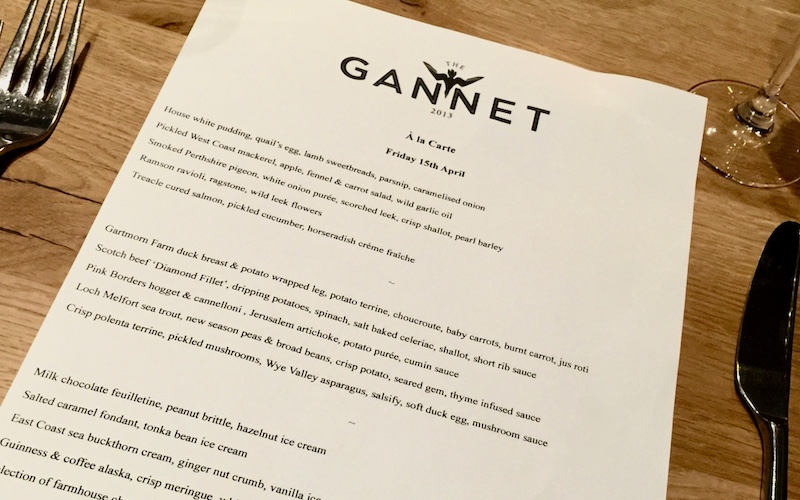 Glasgow For Food Lovers - Eat Fine Dining - The Gannet