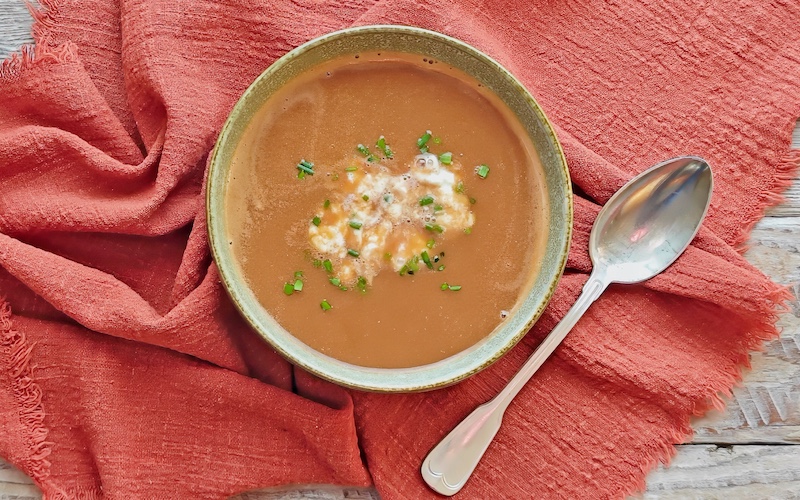 Prawn Bisque with Stracciatella