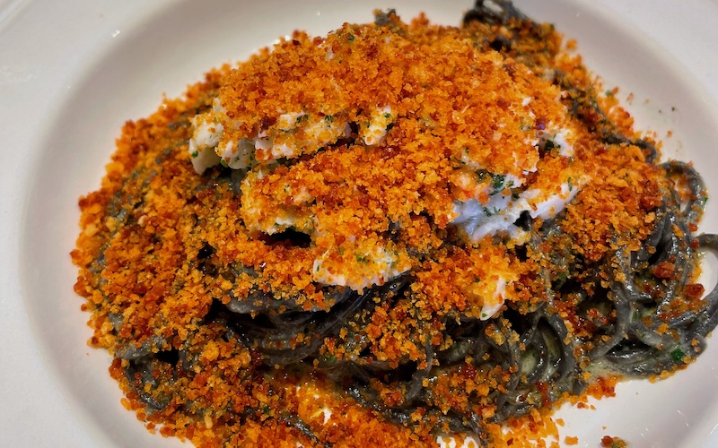 Best Dishes in Sydney - Cibaria - Squid ink Aglio e Olio w Crab