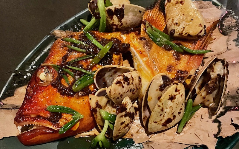 Best Dishes in Sydney - Firedoor - Coral Trout, Pipis, XO, Karkalla