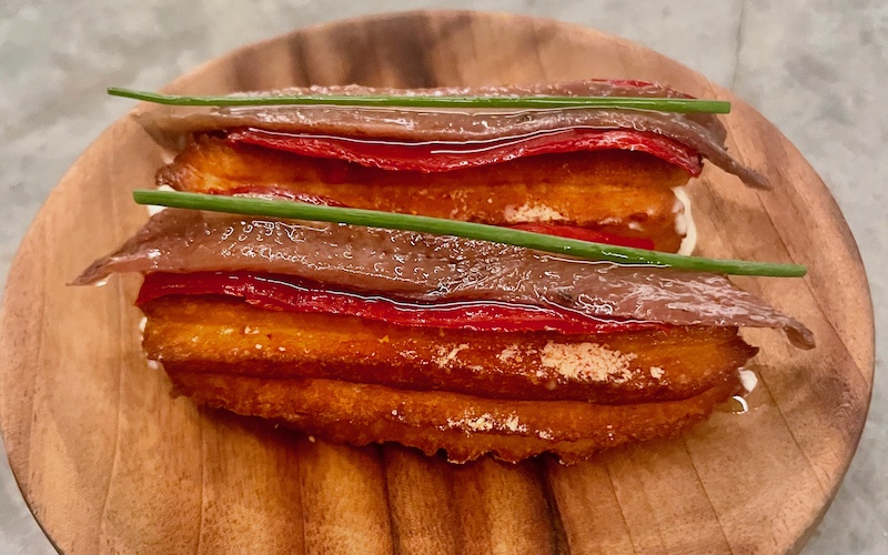 Best Dishes in Sydney - Gildas - Anchovy churros w piquillo pepper, chive and creme fraiche