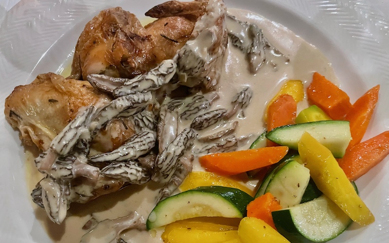 Best Dishes From Around The World 2025 - Roast Chicken w/ Morels - Maison du Prieuré (Romainmôtier)