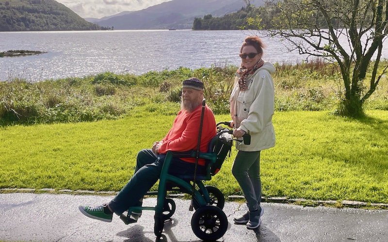 Rollz Motion Performance: Lightweight 2-in-1 Walker Wheelchair - in wheelchair mode