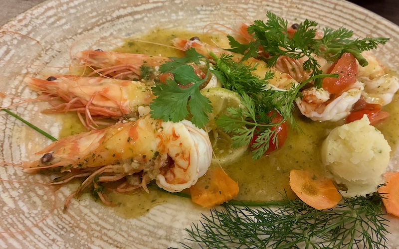 Best Restaurants in Venice - Osti in Orto - Prawns with coriander,ginger and lime - Testiere