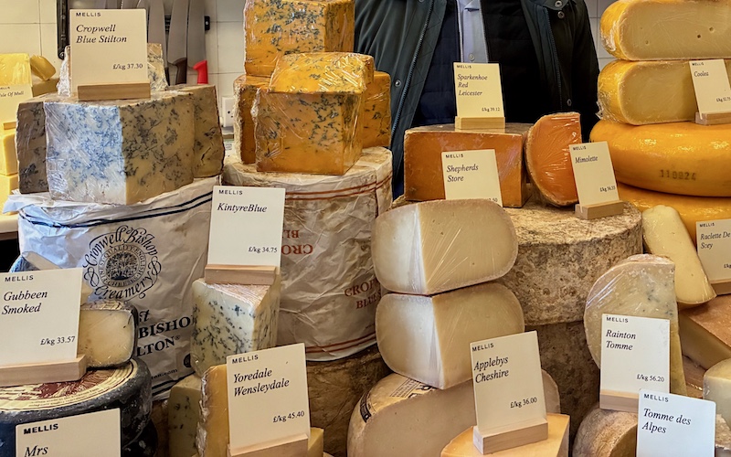 Traditional English Cheeses - Selection Of British & Irish Farmhouse Cheeses at I.J Mellis Cheesemonger (Stockbridge, Edinburgh)