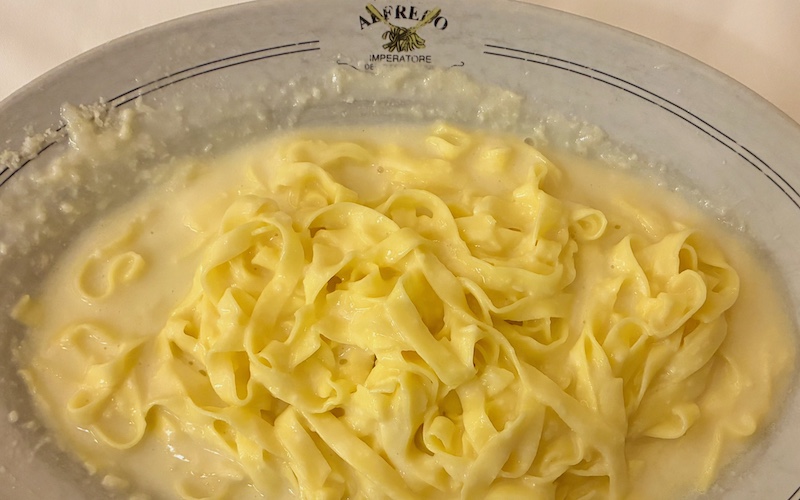 Classic Roman Pasta - Pasta Alfredo at Il Vero Alfredo Roma