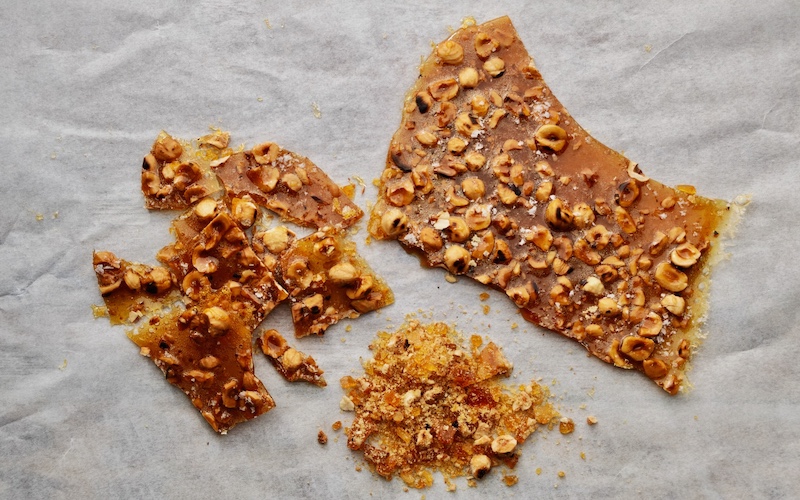 French-style Hazelnut Praline (Croccante, Nut Brittle)