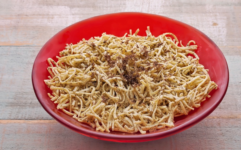 Tajarin al Tartufo Nero (Truffle Pasta from Piemonte)