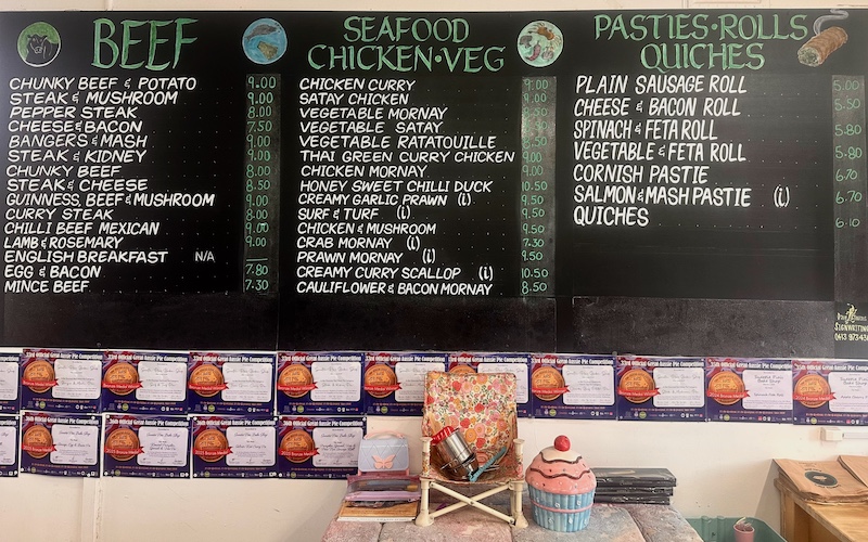 Glen Innes (Celtic Capital of Australia) - Sweetie Pie's Bake Shop Menu