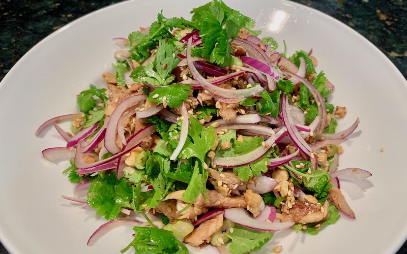 Guangxi-style Smoked Trout Salad (credit Gary Nicklin)