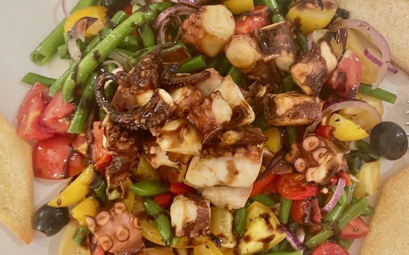 Warm octopus and potato salad at Ristorante Zi’Ntonio (Scala, Amalfi) - Campania Food Lovers’ Guide