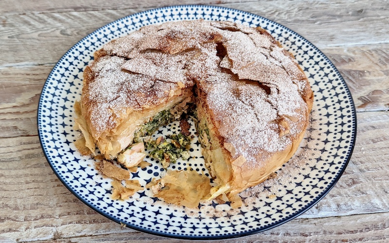 Salmon Filo Pie (Salmon Bisteeya)