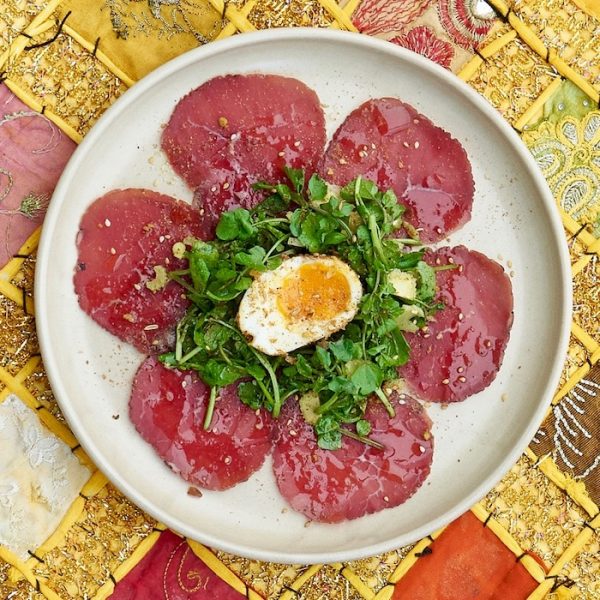 Bresaola Salad with Watercress & Egg