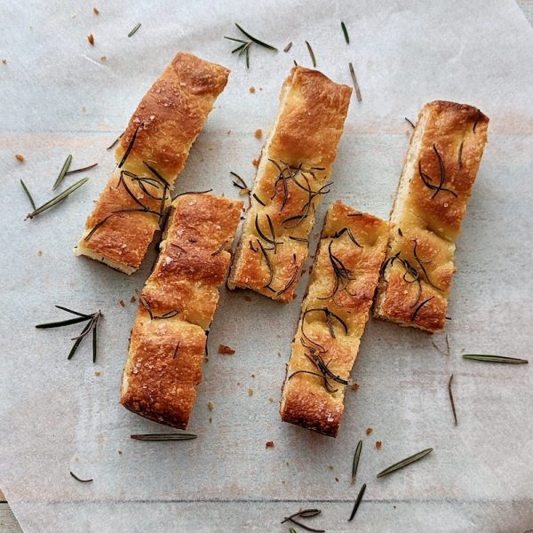 Rosemary Focaccia with Windy Hills Farm herbs