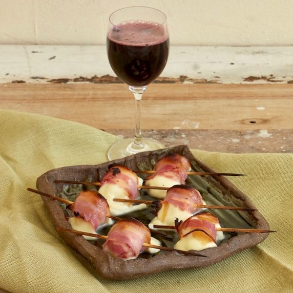 Pancetta-wrapped Grilled Mozarella with Vannella Cheese Nodini