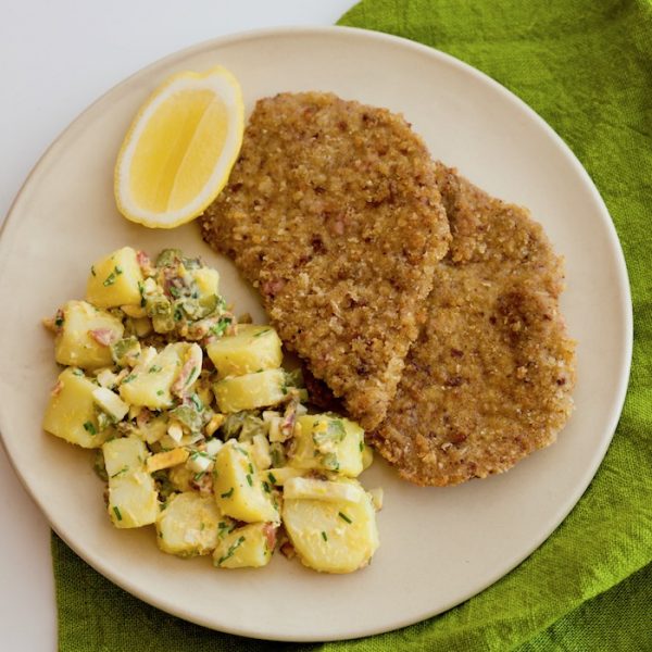 Veal Schnitzel with Potato Salad - Easy To Follow Recipes