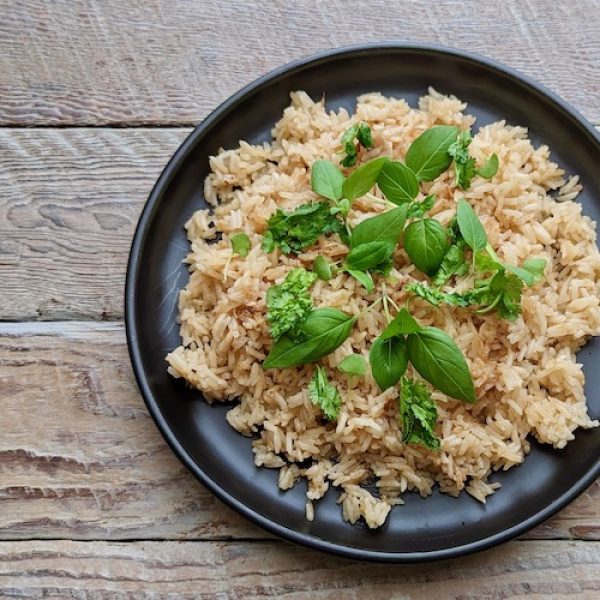 Rice with Fried Garlic & Shallot