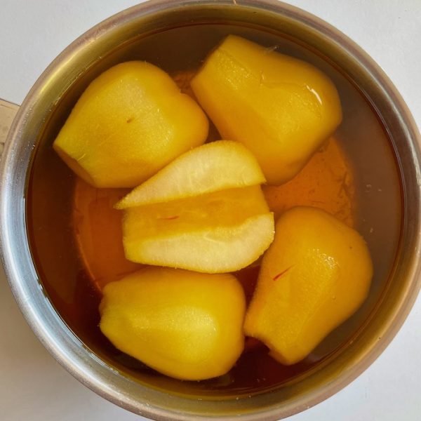 Saffron Poached Pears
