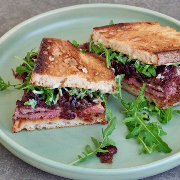 Steak Sandwich - cut